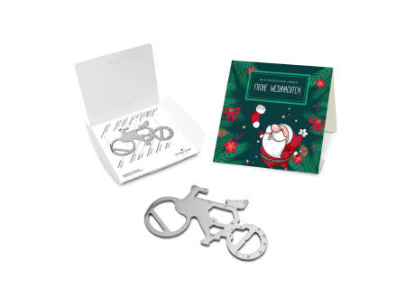 Geschenkartikel: ROMINOX® Key Tool Truck / LKW (22 Funktionen) im Motiv-Mäppchen Frohe Weihnachten