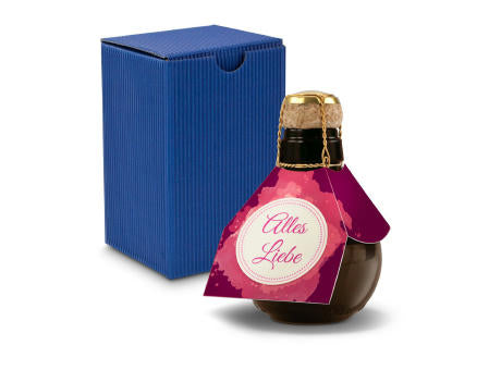 Kleinste Sektflasche der Welt! Alles Liebe - Inklusive Geschenkkarton in Gelb, 125 ml