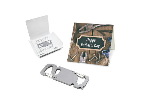Geschenkartikel: ROMINOX® Key Tool Truck / LKW (22 Funktionen) im Motiv-Mäppchen Happy Father's Day