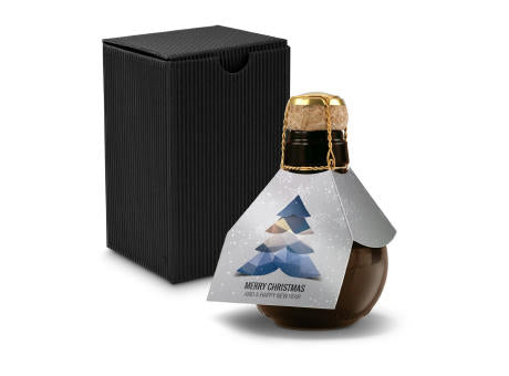 Kleinste Sektflasche der Welt! Merry Christmas - Inklusive Geschenkkarton in Gelb, 125 ml