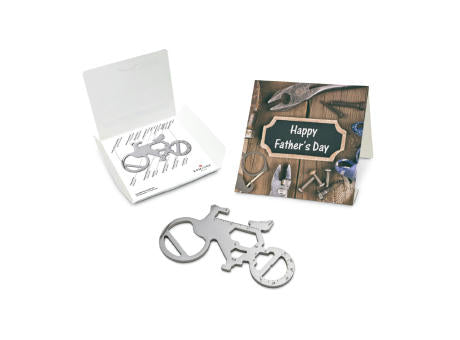 Geschenkartikel: ROMINOX® Key Tool Truck / LKW (22 Funktionen) im Motiv-Mäppchen Happy Father's Day