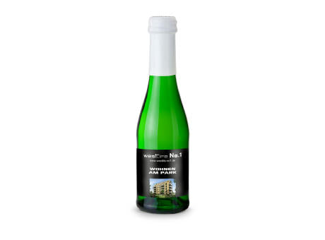 Sekt Cuvée Piccolo - Flasche grün - Kapselfarbe Gold, 0,2 l