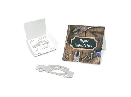Geschenkartikel: ROMINOX® Key Tool Truck / LKW (22 Funktionen) im Motiv-Mäppchen Happy Father's Day