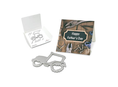 Geschenkartikel: ROMINOX® Key Tool Truck / LKW (22 Funktionen) im Motiv-Mäppchen Happy Father's Day