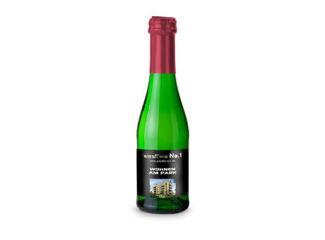 Sekt Cuvée Piccolo - Flasche grün - Kapselfarbe Gold, 0,2 l