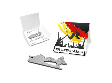 Geschenkartikel: ROMINOX® Key Tool Truck / LKW (22 Funktionen) im Motiv-Mäppchen Deutschland Fan Jubelverstärker