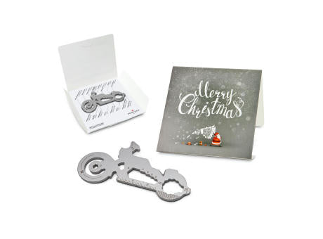 Geschenkartikel: ROMINOX® Key Tool Truck / LKW (22 Funktionen) im Motiv-Mäppchen Merry Christmas