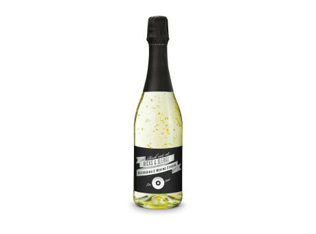 Golden Flakes - Flasche klar - Kapselfarbe Gold, 0,75 l