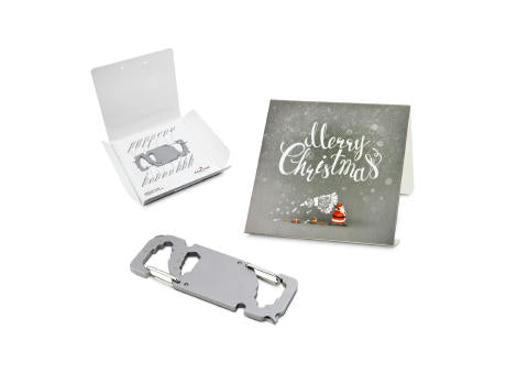 Geschenkartikel: ROMINOX® Key Tool Truck / LKW (22 Funktionen) im Motiv-Mäppchen Merry Christmas