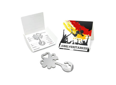 Geschenkartikel: ROMINOX® Key Tool Truck / LKW (22 Funktionen) im Motiv-Mäppchen Deutschland Fan Jubelverstärker