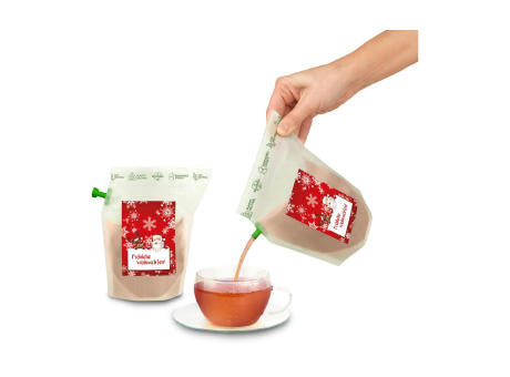 Geschenkartikel / Präsentartikel: Tee-Brühbeutel, Bleiben Sie Gesund & positiv, Tasty Berry, wiederverwendbar