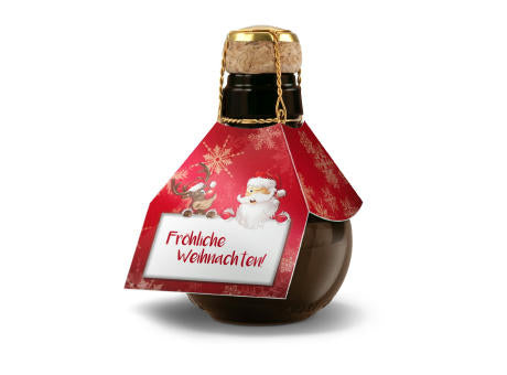 Geschenkset / Präsenteset: Kleinste Sektflasche: Fröhliche Weihnachten