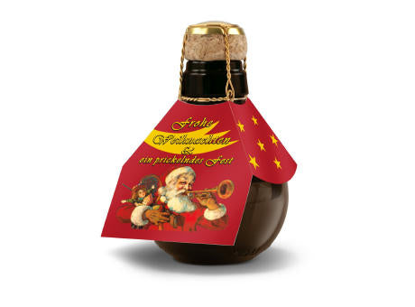 Geschenkartikel / Präsentartikel: Kleinste Sektflasche: Weihnachtsgruß