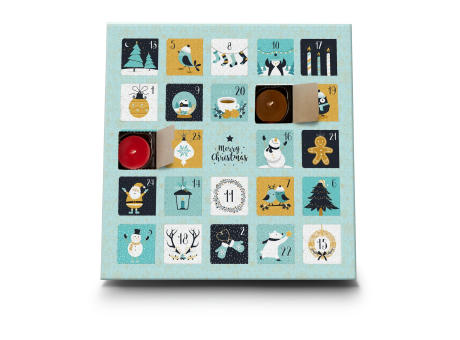 Geschenkartikel / Präsentartikel : Duftkerzen Adventskalender Charming Christmas