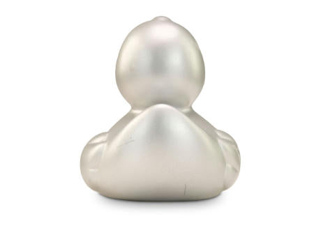 Werbeente Sylvie Silber, ca. 8 cm