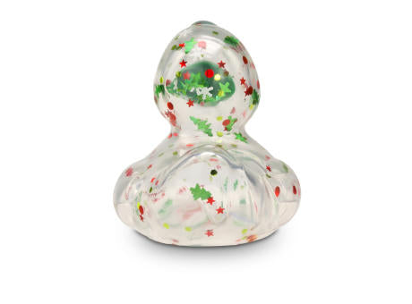 Werbeente Luis Lametta mit grünem Schnabel, ca. 8 cm