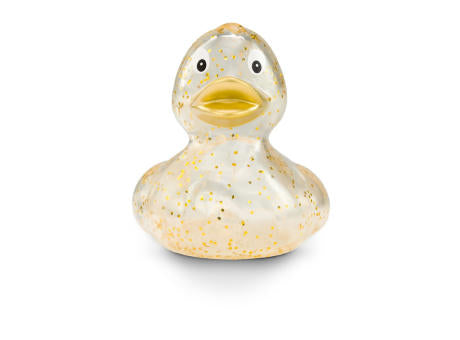 Werbeente Gloria Goldglitzer, ca. 8 cm
