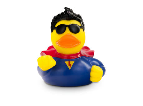 Werbeente Superduck mit Blitz