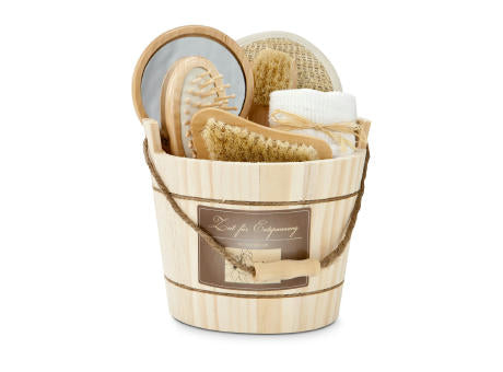 Wellness-Geschenkset: Holzzuber
