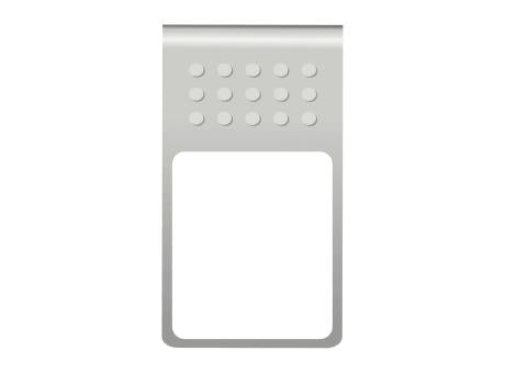 ROMINOX® Mehrweg-Büroklammer Straight Clip mit Noppen, idealer Mailingartikel für Dokumente, bis zu 18 Seiten Klemmkraft