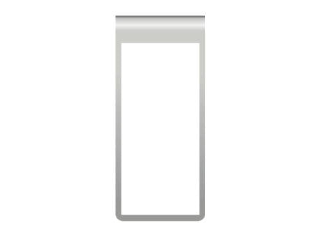 ROMINOX® Mehrweg-Büroklammer Straight Clip XL ohne Noppen, idealer Mailingartikel für Dokumente, bis zu 35 Seiten Klemmkraft