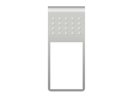 ROMINOX® Mehrweg-Büroklammer Straight Clip XL mit Noppen, idealer Mailingartikel für Dokumente, bis zu 35 Seiten Klemmkraft