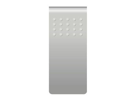 ROMINOX® Mehrweg-Büroklammer Straight Clip XL mit Noppen, idealer Mailingartikel für Dokumente, bis zu 35 Seiten Klemmkraft