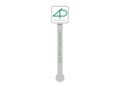 ROMINOX® Mehrweg-Büroklammer Document Pin, idealer Mailingartikel für Dokumente, bis zu 20 Seiten Klemmkraft