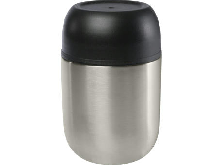 Supo 480 ml doppelwandiger Lunchpot aus recyceltem Edelstahl mit faltbarem Löffel