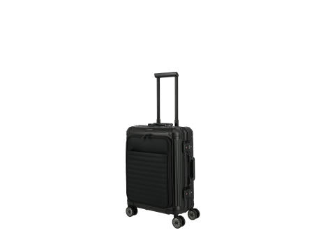 travelite NEXT Trolley 4-Rollen S Front Pocket Black