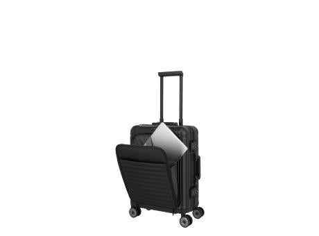 travelite NEXT Trolley 4-Rollen S Front Pocket Black