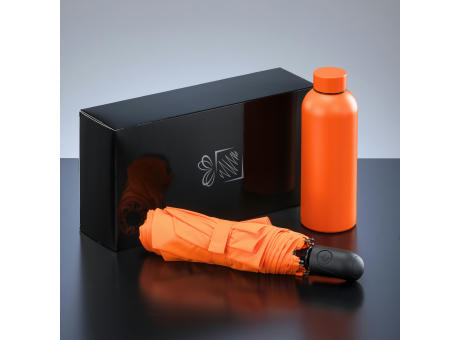 Active Set: Thermosflasche 500 ml & Automatikschirm