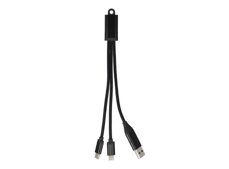 2-in-1-Ladekabel USB-A/C zu USB-C & Lightning Aluminium