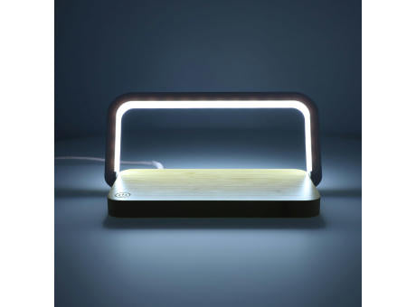 15-W-Wireless-Ladegerät mit dimmbarer LED-Lampe