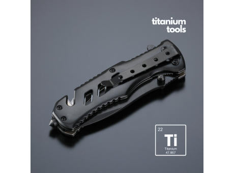 Optima stahl-notfallmesser mit titanbeschichtung