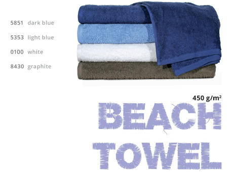 Badetuch BEACH(450) 80x180cm 0100 white