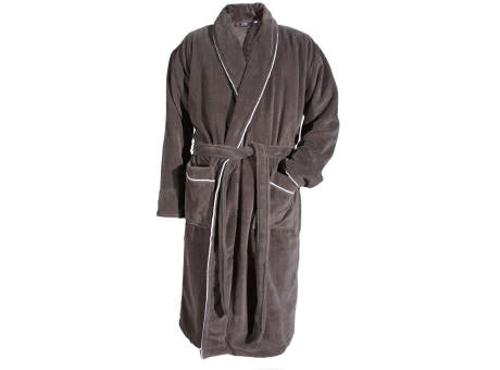 Bademantel TWINS(300) graphite L