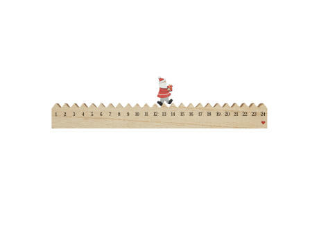 WALKING SANTA - Holz-Kalender