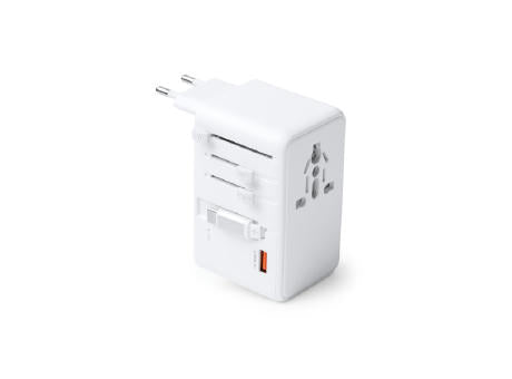 TRAVEL ADAPTER NEXAR WHITE