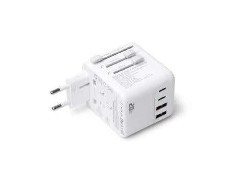 TRAVEL ADAPTER WATIK WHITE