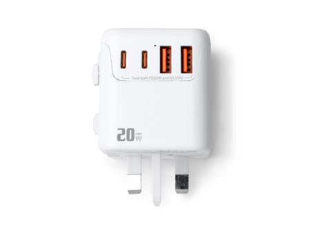 TRAVEL ADAPTER WATIK WHITE