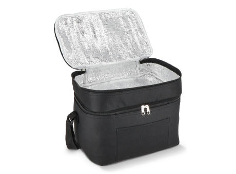 R-PET 600D Doppelfach-Kühltasche 30 x 20 x 24cm 12L