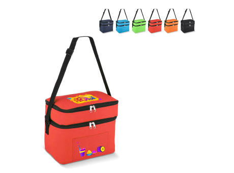 R-PET 600D Doppelfach-Kühltasche 30 x 20 x 24cm 12L
