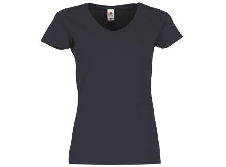 614440, Ladies Iconic 150 V-Neck T-Shirt, Fruit of the Loom