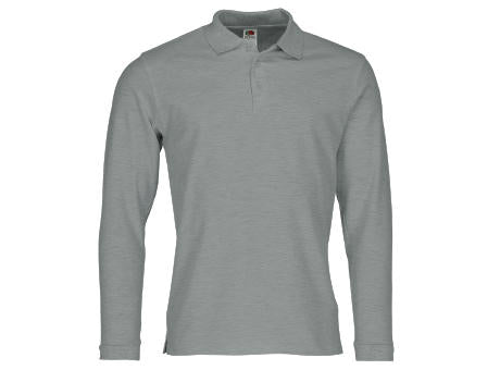 633100, Premium Langarm Polo, Fruit of the Loom