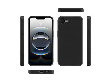 Handy Hülle iPhone™ 16e/17e Black Series Soft Case TPU Silikon mit Mikrofaser Innenseite matt schwarz