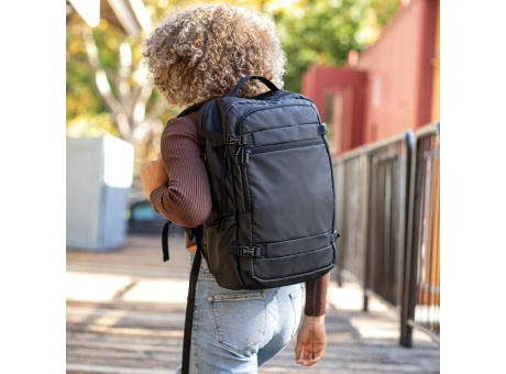 Galindo 22L Rucksack aus rPET. Seitlichem Griff. Laptops bis 17"
