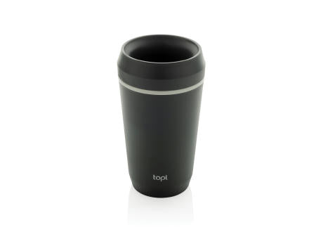 Topl-Becher aus rec. Kunststoff mit 360-Grad-Deckel 354ml