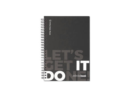 STARTER KIT INFINITEBOOK. Set bestehend aus einem Infinitebook mit Hardcover, einem Reinigungsset, einem Marker und einem Kugelschreiberhalter