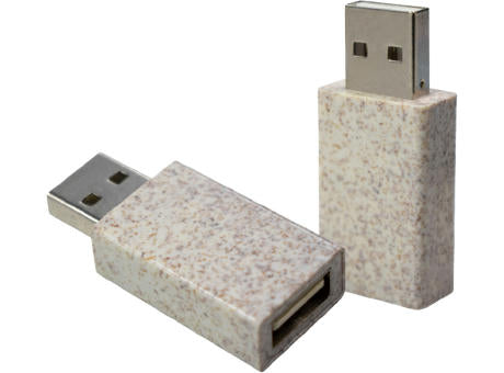 USB-Blocker Weizenstroh